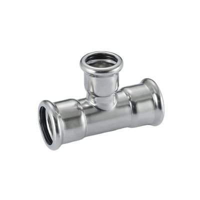 Good price SS304 316L Công nghiệp Tee Stainless Steel Press Fittings cho đường ống nước và đường ống khí trực tuyến