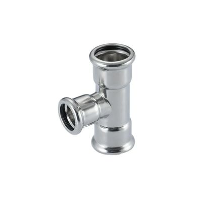 Good price Thép không gỉ 304 316L Ống cung cấp nước Ứng dụng máy ép EN10312 Reducing Tee trực tuyến