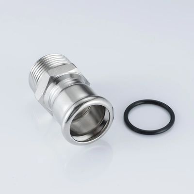 Good price 304 316L Stainless Steel Press Pipe Fittings Male Adapter Cho Nguồn Dầu hoặc Không khí trực tuyến